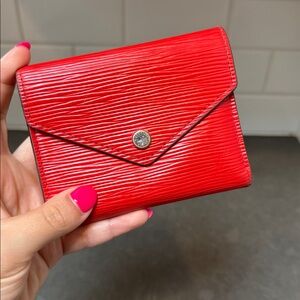 LOUIS VUITTON Epi Victorine Wallet Red
